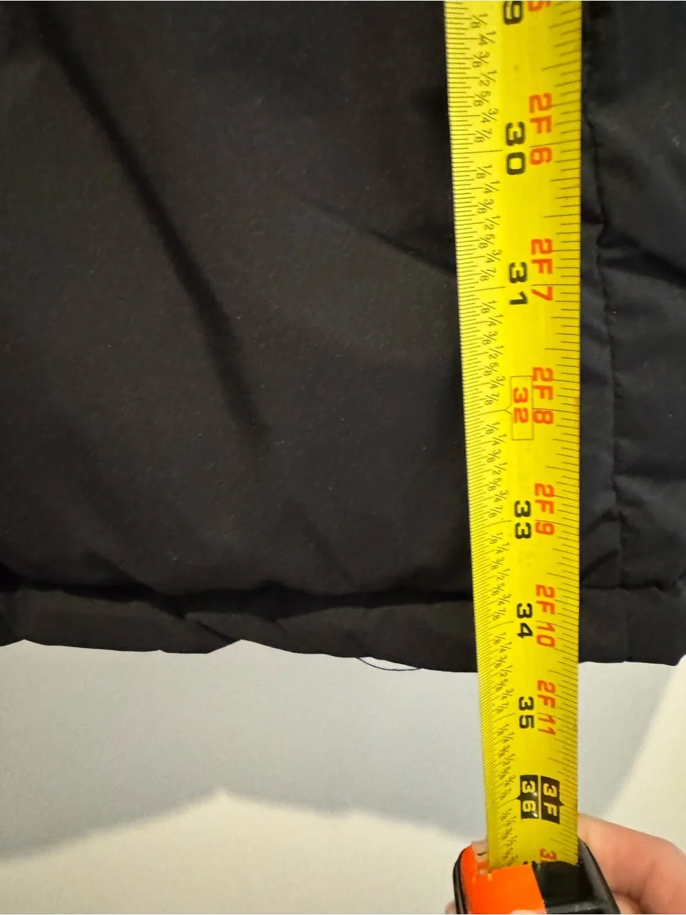 Calvin Klein Black Quilted Long Puffer Coat with Hood - Picture 7 of 7